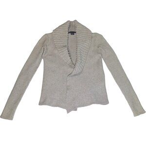 Armani Exchange Women's Open Front Cardigan Sweater Moreno Wool Blend Gray XS